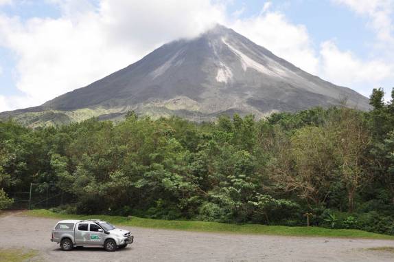 Chegando ao Parque Nacional Arenal, na Costa Rica